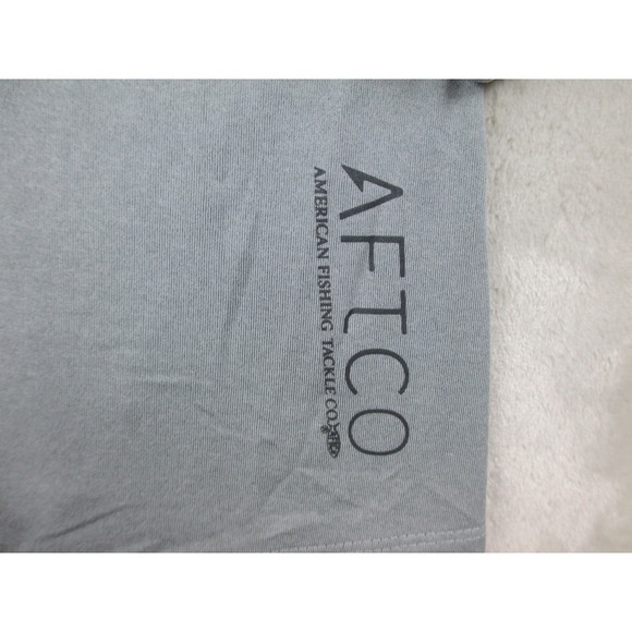 AFTCO Shirt Womens Medium Gray Long Sleeve Lightweight Zip‎ Fishing Ladies - Picture 8 of 11